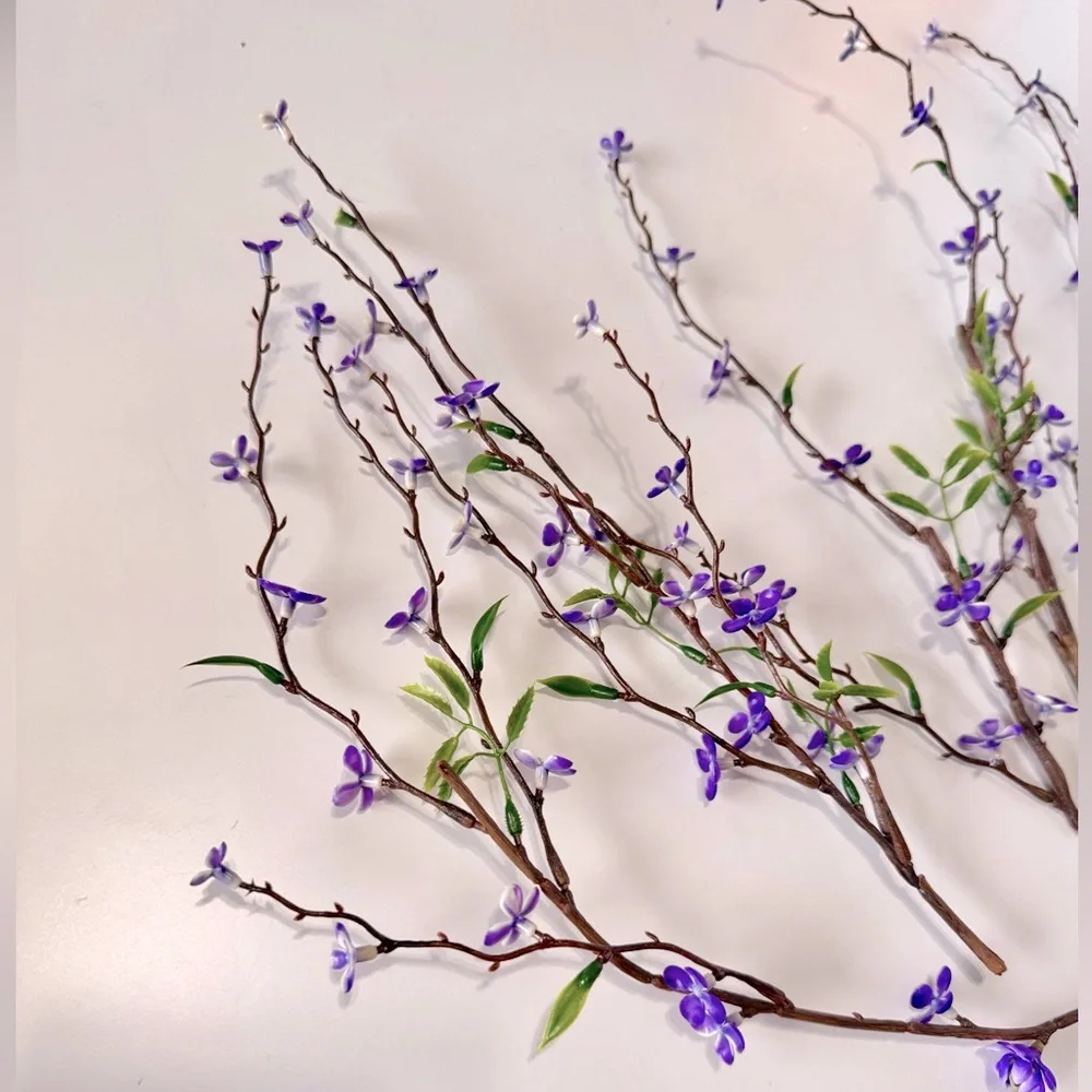 LIFELIKE Purple Willow Blossom Flower Picks Floral Home Decor Arrangement Wreath